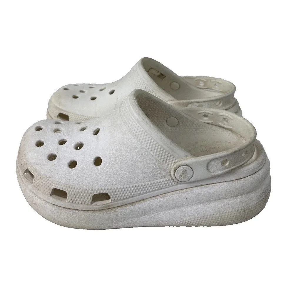 Crocs Kids Classic Cutie Crush Clog Size J3 White